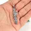 Sterling Silver Hollyhock Spoon Necklace