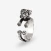 Silver Boxer Dog Ring