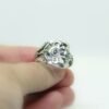 Silver Wild Rose Spoon Ring, Flower Ring