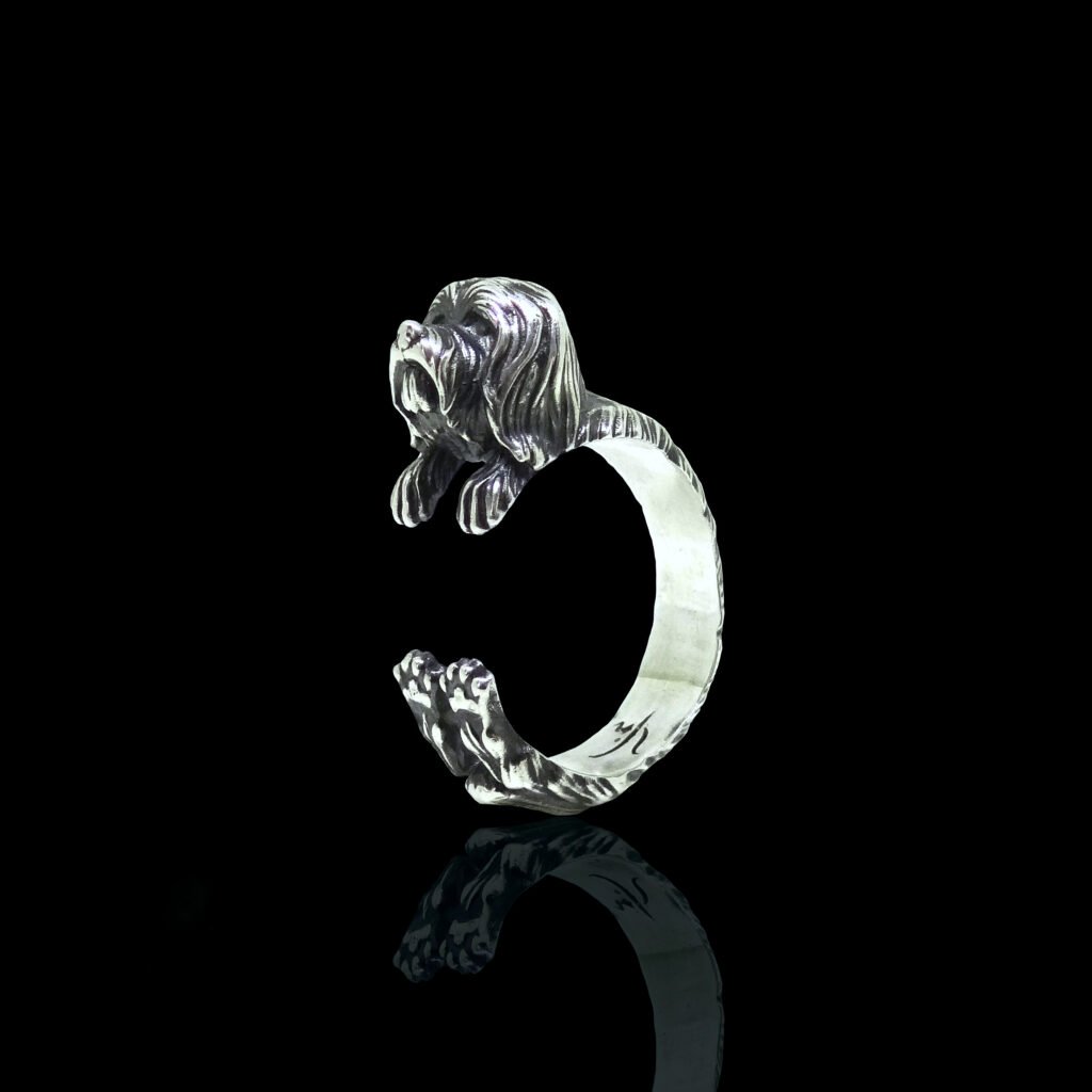 Sterling Silver Havanese Dog Ring, Handmade Adjustable Ring - A Tail ...