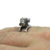 Silver Boxer Dog Ring