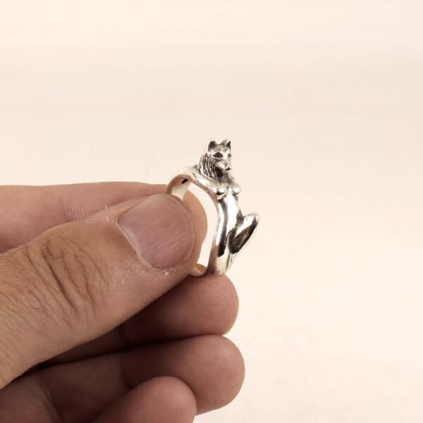 Wolf ring with woman body