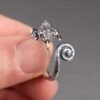 sterling silver adjustable chameleon ring