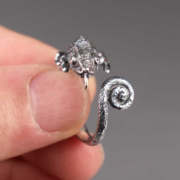 sterling silver adjustable chameleon ring