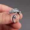 sterling silver adjustable chameleon ring