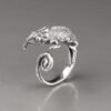 sterling silver adjustable chameleon ring