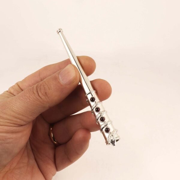 unique cigarette holder for regular cigarettes with garnets and snake design