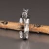 sterling silver adjustable Schnauzer Ring, handmade dog breed jewelry