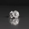 sterling silver water lily spoon ring