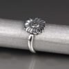 sterling silver water lily spoon ring