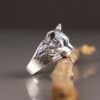 sterling silver cat ring