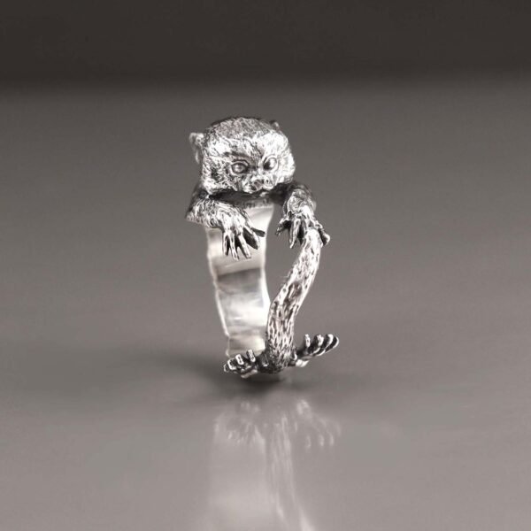 sterling silver adjustable Marmoset ring
