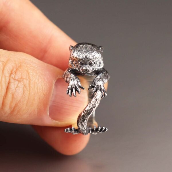sterling silver adjustable Marmoset ring