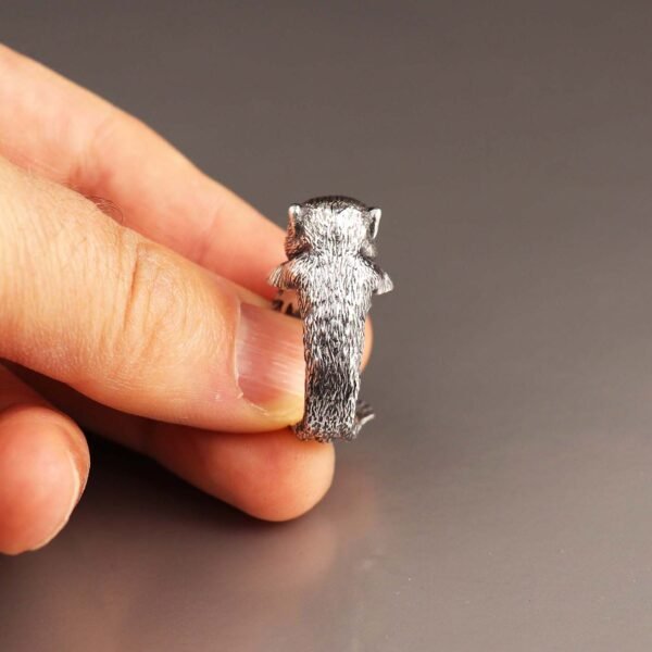 sterling silver adjustable Marmoset ring