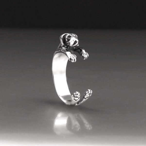 sterling silver Great Dane Ring