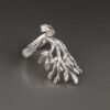 sterling silver tree of life ring with intricate branch and leaf design