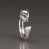 Sterling Silver Pomeranian Ring