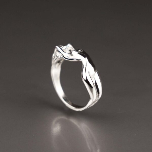 sterling silver Naked Woman Ring