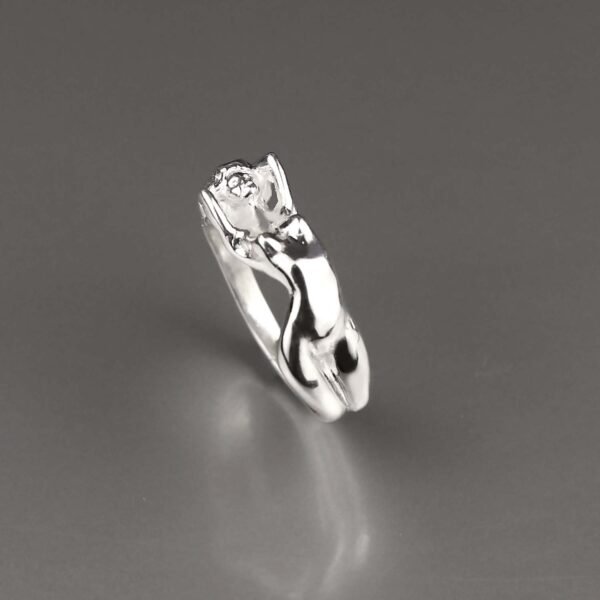 sterling silver Naked Woman Ring