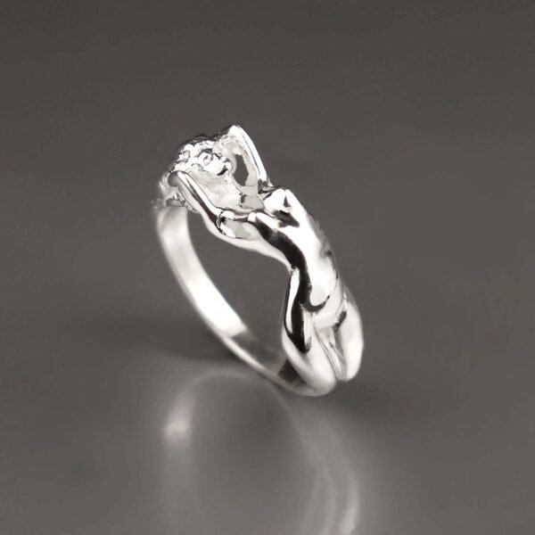 sterling silver Naked Woman Ring
