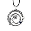 Sterling silver solar system pendant