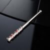 Cigarette holder for slim cigarettes with coral cabochones