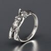 Sterling Silver Erotic Nudity Ring