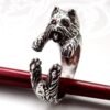Sterling Silver Adjustable Yorkshire Terrier Ring