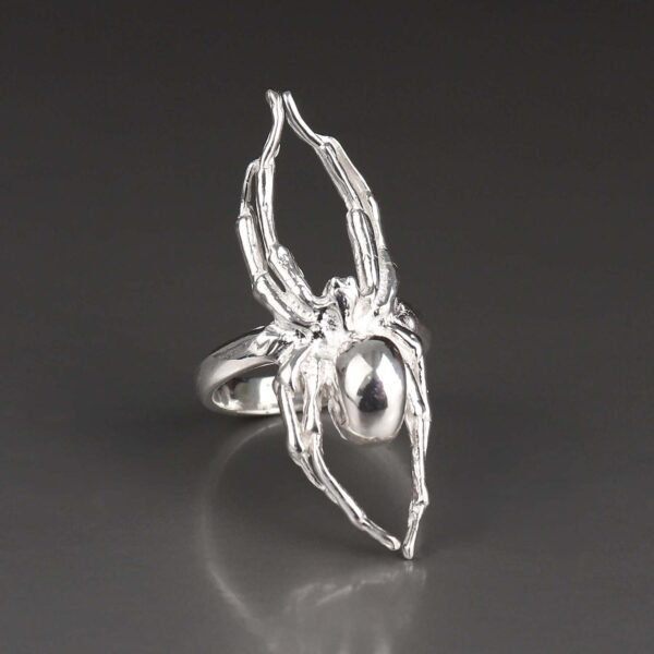 Sterling silver spider ring
