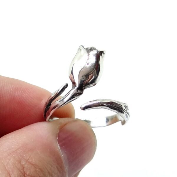 Sterling Silver Tulip Ring