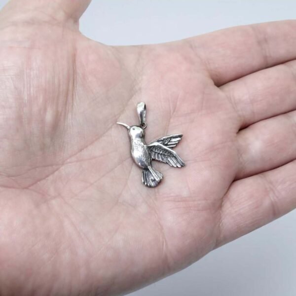 sterling silver Hummingbird pendant necklace