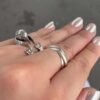 Sterling Silver Adjustable Penguin Ring