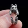 Sterling Silver Adjustable Yorkshire Terrier Ring