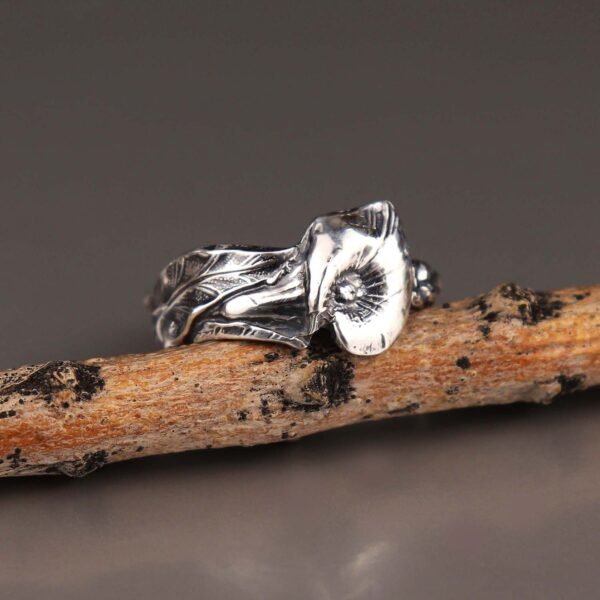 Sterling silver Calla Lily spoon ring