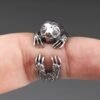 Sterling silver adjustable Sloth ring
