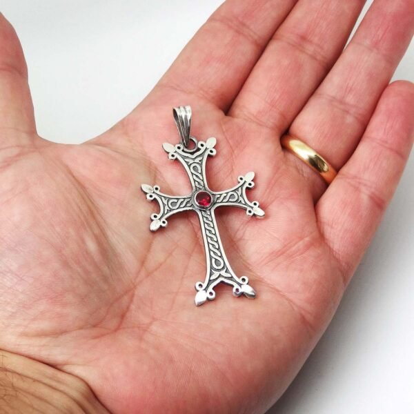 Sterling Silver Armenian Cross Necklace
