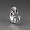 Sterling Silver Adjustable Penguin Ring