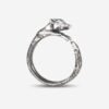 Sterling silver adjustable raccoon ring