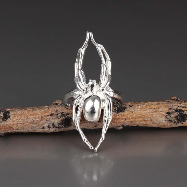 Sterling silver spider ring
