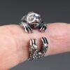 Sterling silver adjustable Sloth ring