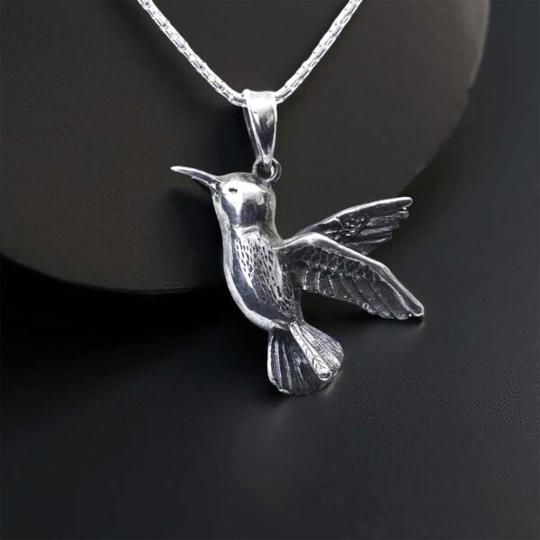 sterling silver Hummingbird pendant necklace
