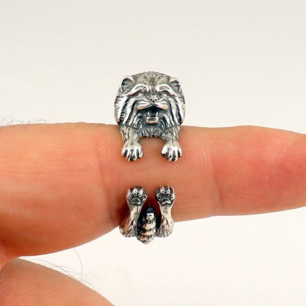Sterling Silver Adjustable Pallas Cat Ring