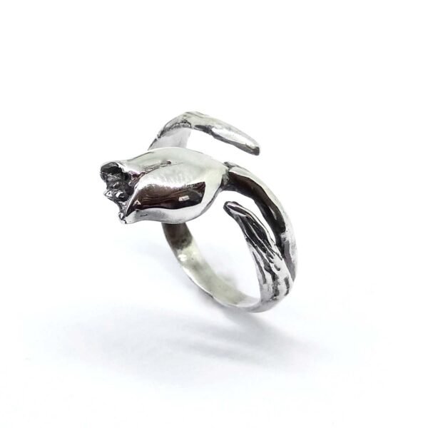 Sterling Silver Tulip Ring