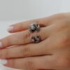 Sterling silver adjustable Sloth ring