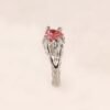 Sterling Silver Heart Shaped CZ Ring