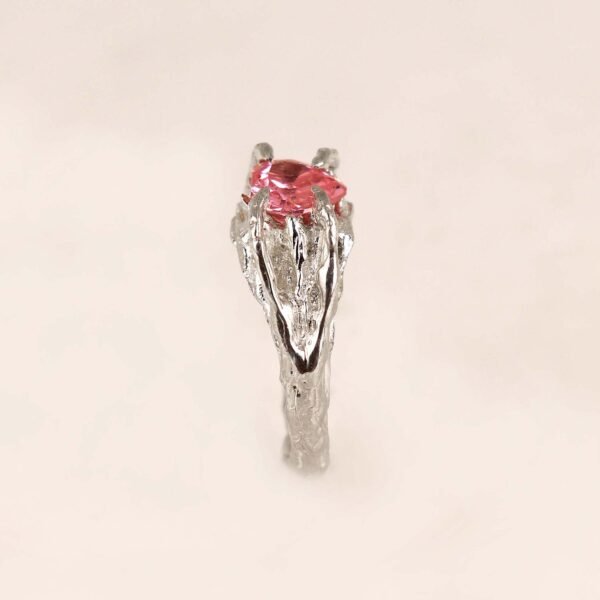 Sterling Silver Heart Shaped CZ Ring