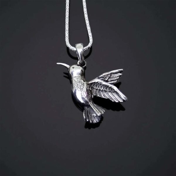 sterling silver Hummingbird pendant necklace