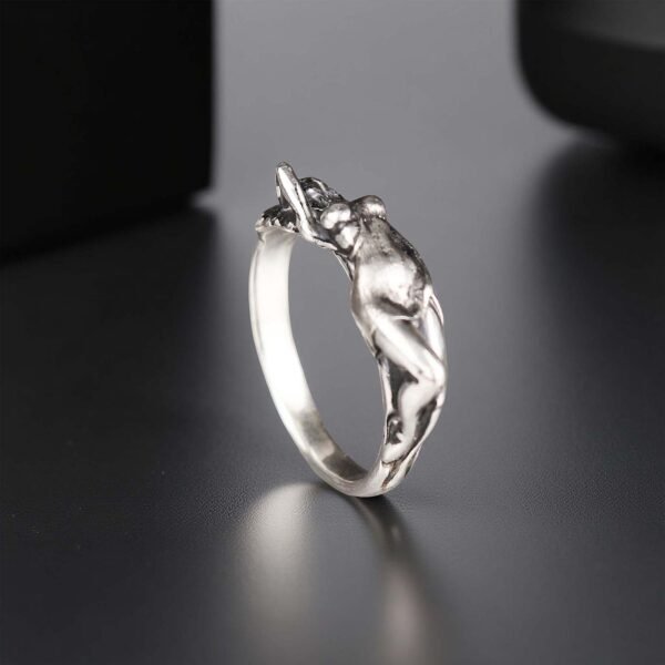 Sterling Silver Erotic Nudity Ring