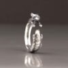 Sterling silver adjustable raccoon ring