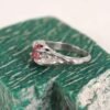 Sterling Silver Heart Shaped CZ Ring